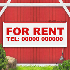 For Rent Business Letting Premises Custom Number Indoor Outdoor Banner Sign