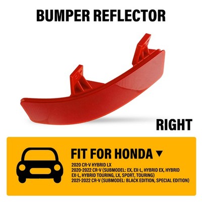 For 2020-2022 Honda CRV Rear Bumper Reflector Red Lens Right Passenger Side