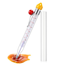 Candy Thermometer with Pot Clip 8" Deep Fry Oil Thermometer for Candy Making Ins