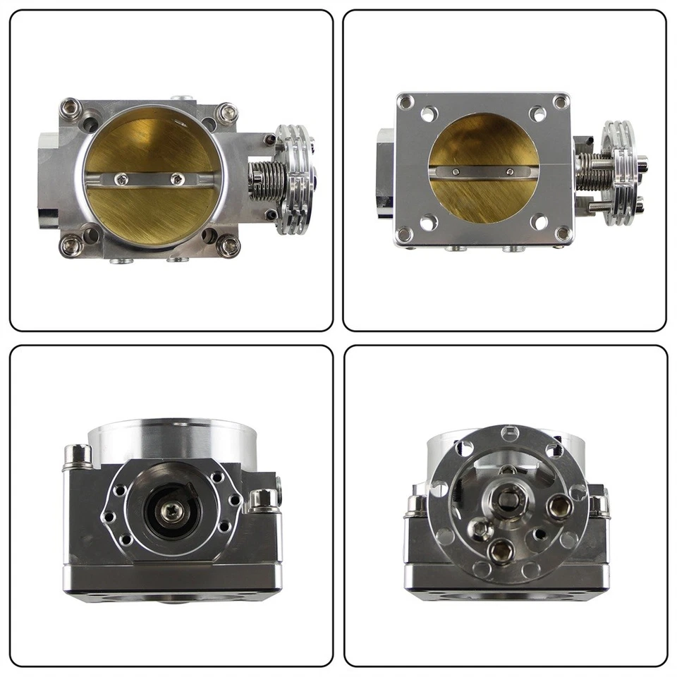 70mm Billet Aluminum Throttle Body for Nissan SR20DET S13 S14 S15 200SX 240SX Foto 3 de 4