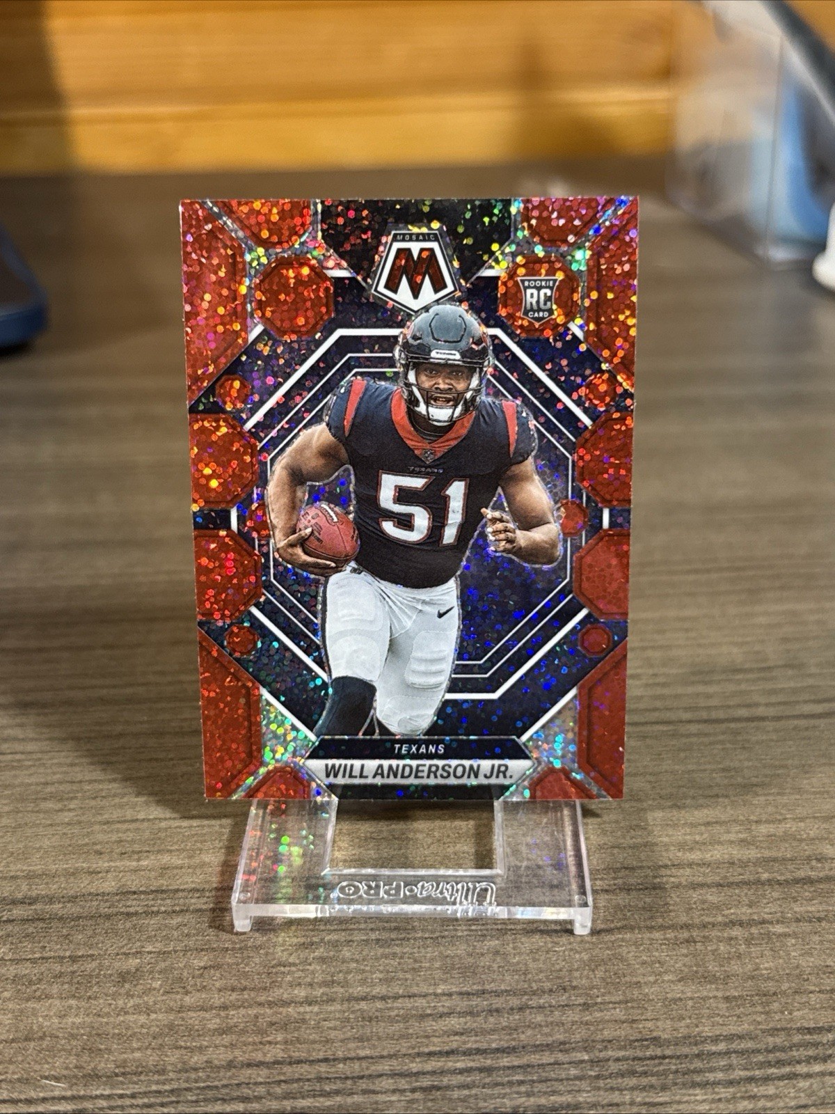 WILL ANDERSON JR 2023 PANINI PRIZM RED SPARKLE PRIZMS SP RC #342