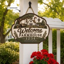 Custom Personalized Wood Family Wall Sign with Rope