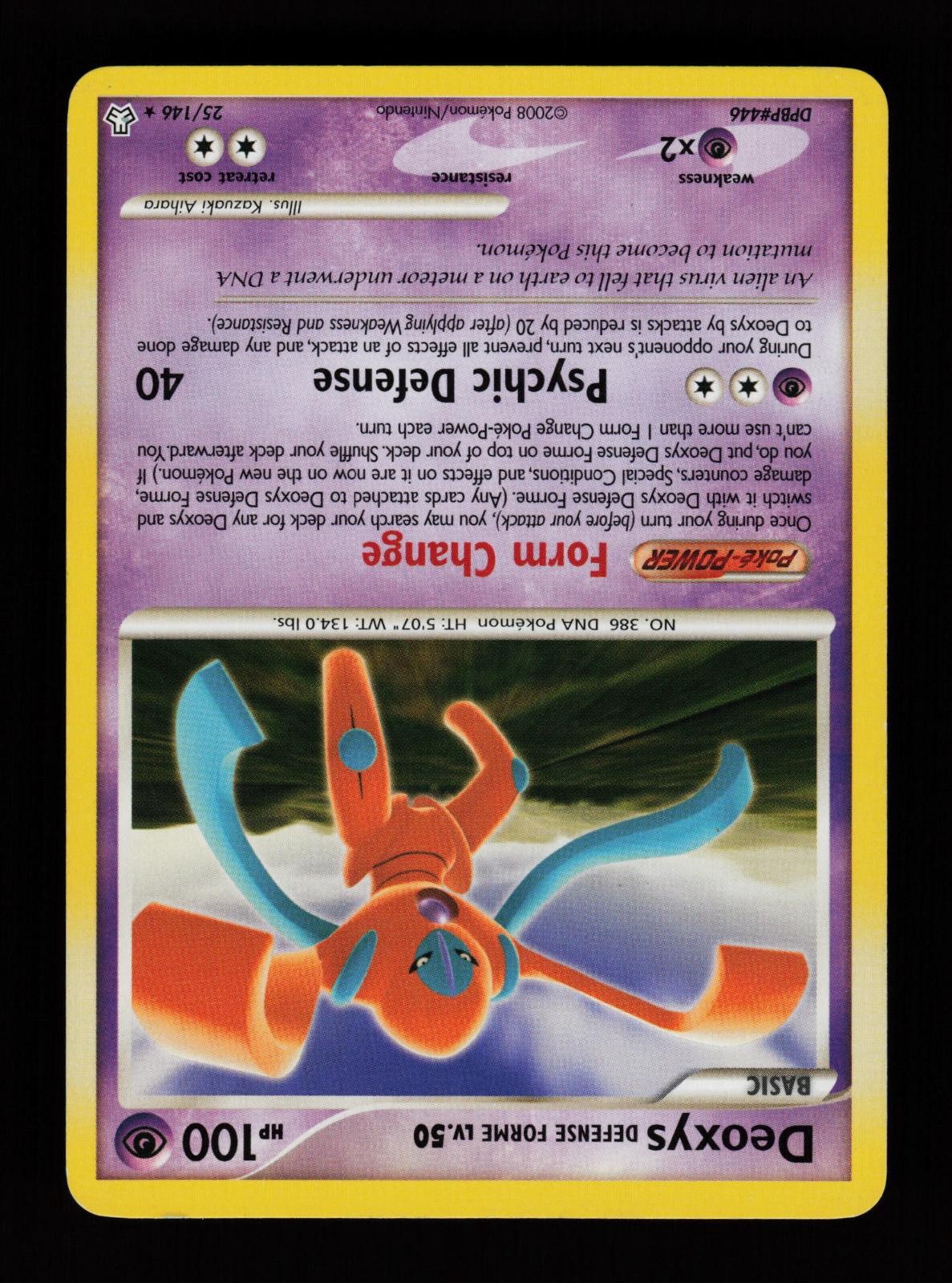 Deoxys Defense Forme 25/146 Rare Legends Awakened Pokemon Cards