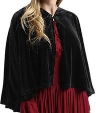 Medieval Women's Hooded Cape Victorian Ladies Cloak Hood for Halloween Costumes