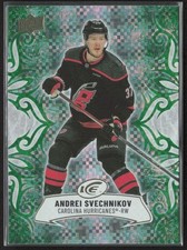 2024-25 UD Ice Andrei Svechnikov 5 Base Emerald Green