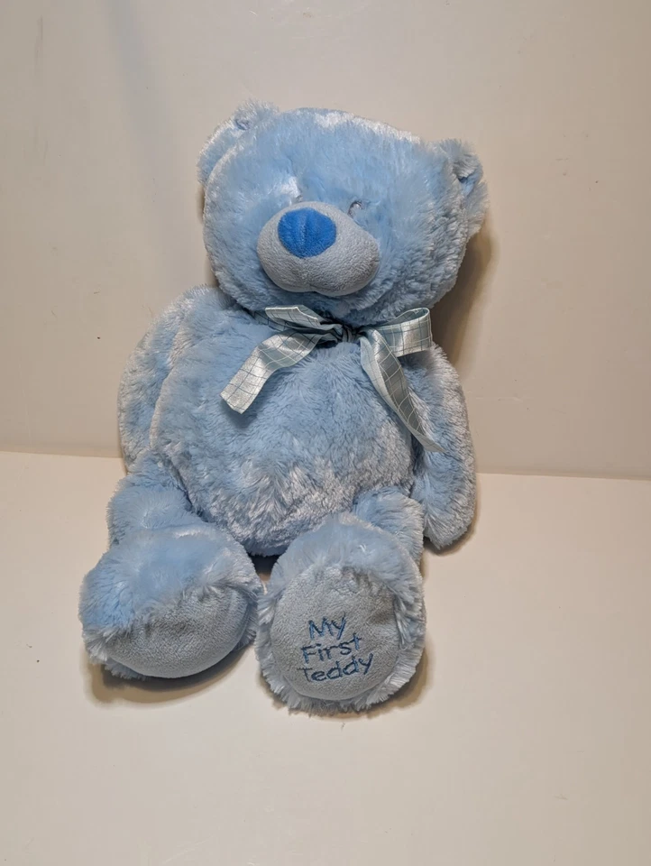 Peluche My First Teddy Bear Grande Azul Baby Ganz Collection 18" B7 Foto 2 de 4