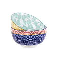 3 PCS 53 OZ Large Ceramic Salad Bowls Set 8 Inch Pho Soup Bowls Assorted