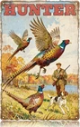 Hunting Pheasants Vintage Metal Sign Winchester Hunter Funny Wall, 8 x 12 Inch
