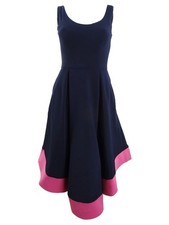 Aqua Women's Colorblock High-Low Dress