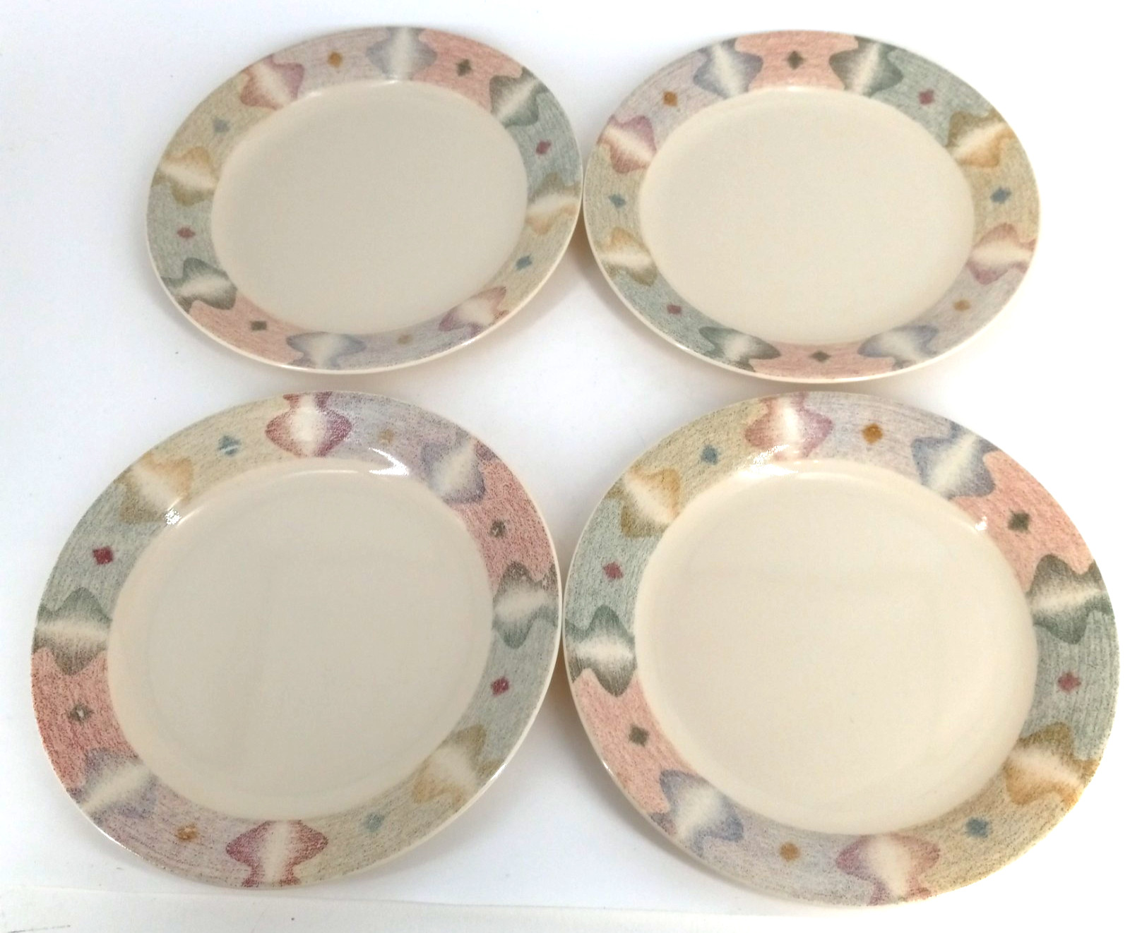 4 Corelle Mirage Southwest Sandstone Multi Color Bread Plates 7 1/8