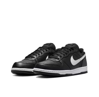 Nike 355152-016 Court Borough Low Black White Unisex Retro Casual Lifestyle Snea