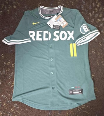 NWT Boston Red Sox City Connect #11 Nike Jersey Green Monster M | eBay