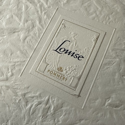 Empty Pommery Cuvée Louise 1995 Champagne Bottle & 2 Glasses In Box Rare Set - Picture 6 of 7