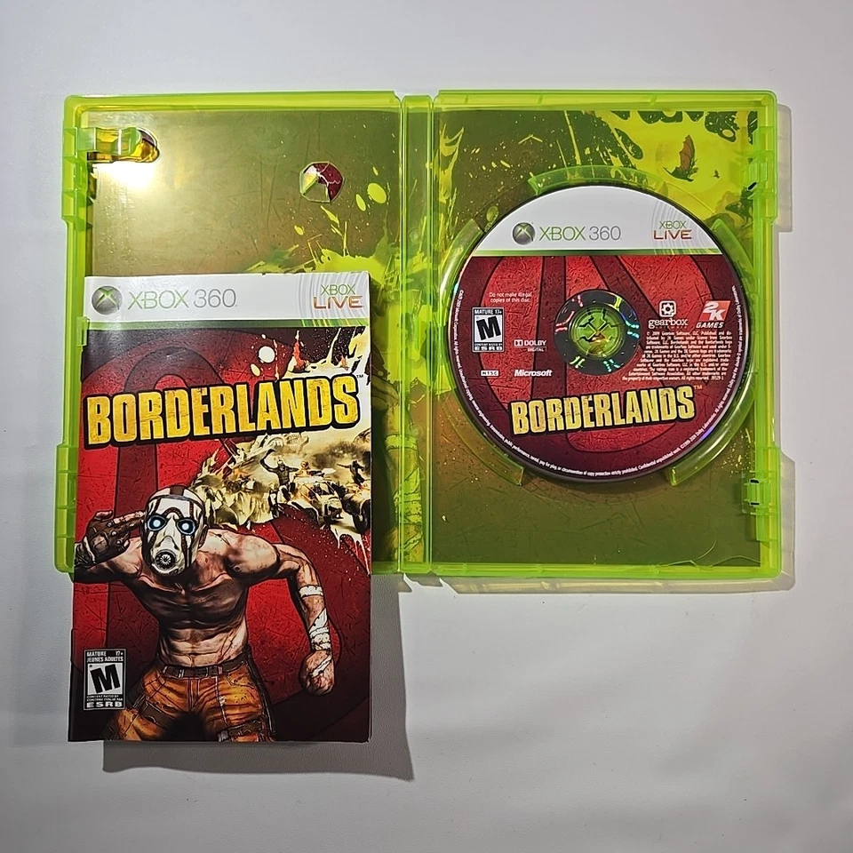 Borderlands Microsoft Xbox 360 2K GAMES Complete CIB Tested  - Image 2 of 4