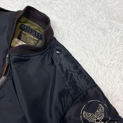 Restock:Buzz Rickson's x William Gibson MA-1 Jacket, Black, Size