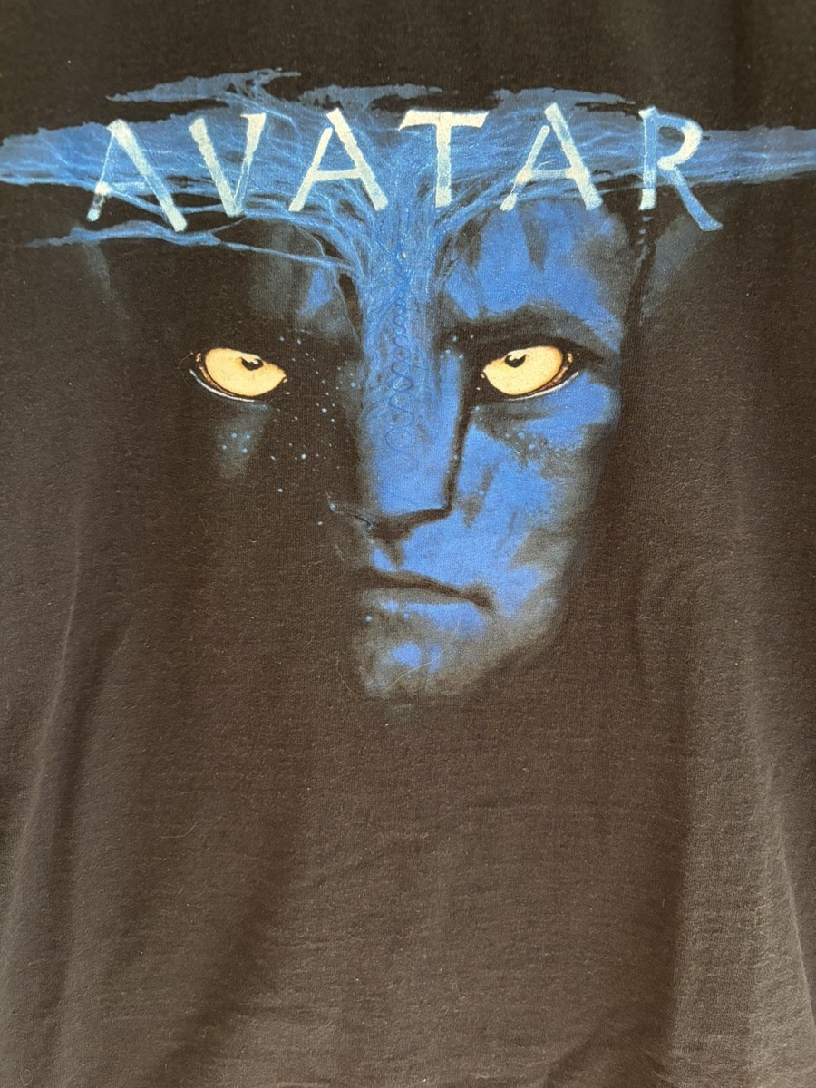 Vintage Avatar Movie T-Shirt Mens M Black Y2K Promo Tee James