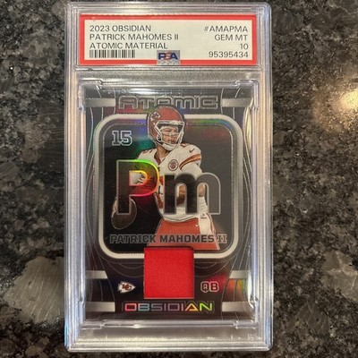 2023 Panini Obsidian - Atomic Material Patrick Mahomes II /199 PSA 10 Pop 4!