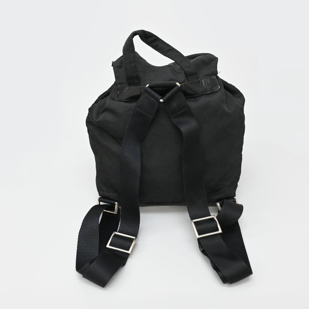 PRADA backpack triangular logo black From Japan P… - image 5