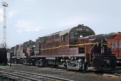 Lehigh Valley LV 403 Alco DL-701 Pittston, PA Yard Jun 1969 8,5 x 11 Foto