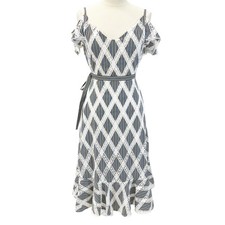 Sandro Paris Striped Ella Midi Dress Women Size 40 Ruffle Parisian Chic Romantic