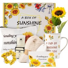 TOYIYAR Birthday Gifts for Women, Self-Care Gift Box Women Small, Yellow 