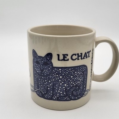 Vintage Taylor & Ng San Francisco 1978 Le Chat Cat Mouse Yarn Mug Japan