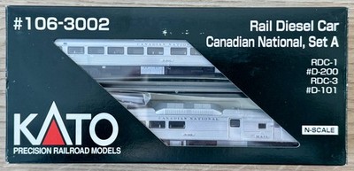 Kato USA 106-3002 2er Set Budd RDC Cars Canadian National Set A, Spur N