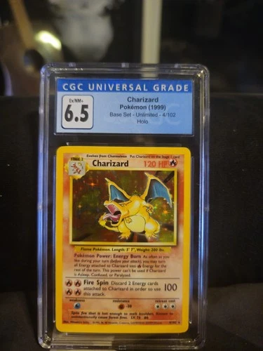 CGC 6.5 CHARIZARD BASE SET 2 HOLO 4/130 (2050)