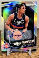 2024-25 PANINI PRIZM BLACK AUSAR THOMPSON AUTO AUTOGRAPH SILVER PRIZM