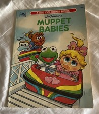 1991 Vintage Golden Jim Henson's MUPPET BABIES - A Big Coloring Book