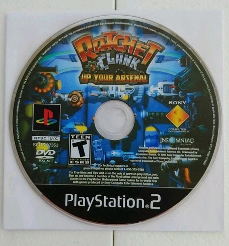 Ratchet & Clank: Up Your Arsenal (PlayStation 2) Very Good TESTED Disc Only PS2