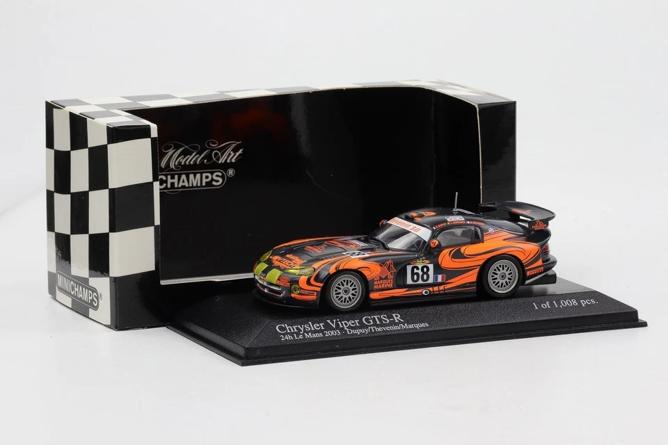 1:43 Minichamps Chrysler Viper GTS-R 24 Ore di Le Mans 2003 Marchi Dupuy... - Immagine 3 di 4
