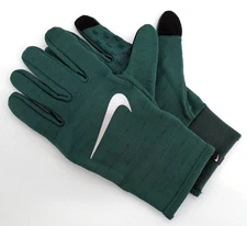 Nike Sphere Running Gloves 4.0 Mens XL Touch Screen Vintage Green/Black/Silver