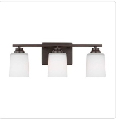 Generation Lighting Vinton 20.75 in. 3-Light Bronze Vanity Light