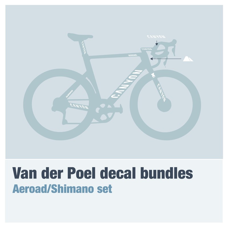 MVanDerP tour decal set bike decals labels stickers