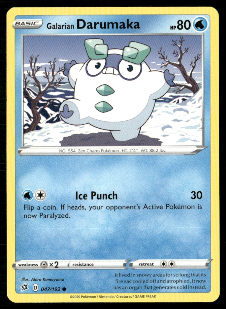 2020 Sword & Shield - Rebel Clash Galarian Darumaka Basic/Common #47