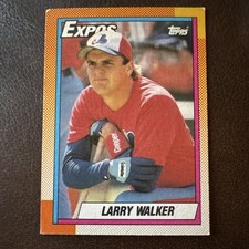 Topps 1989 Larry Walker #757 Montreal Expos Baseball Card