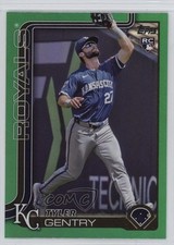 2025 Topps Series 1 Green Rainbow 32/99 Tyler Gentry #6 1t7g