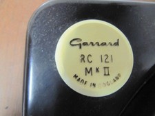 GARRARD RC121 MKII Model Tag Roundel ID Plate idler turntable Record Changer