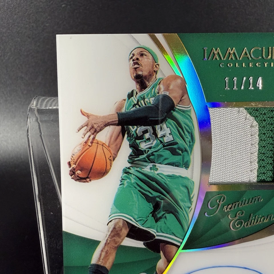 Paul Pierce 2018-19 Immaculate Collection Premium Edition Patch Auto 11/14 - Image 2 of 4