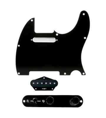 920D Texas Vintage Loaded Pickguard 4-way Black For Tele Guitars