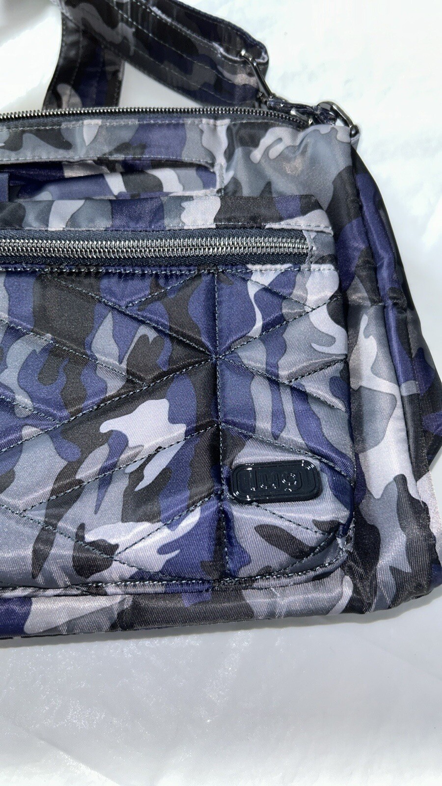 NWOT Lug Stretch RFID Convertible Crossbody Bag in Wildlife Blue Camo