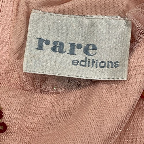 Rare Editions Pink Tulle Dress with Floral Embroidery. Kids X-Large - Picture 5 of 5