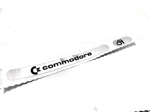 Commodore C64 Silber Sticker Aufkleber komplett
