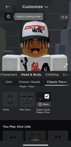 Roblox Limited Item Super Super Happy Face CLEAN Morocco