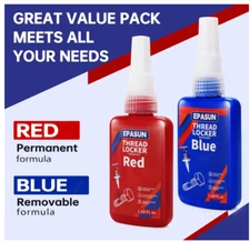 ThreadLocker 242 and 271, Thread Lock Medium and High Strength Lock Tight & Seal