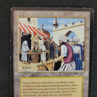 Bazaar of Baghdad Arabian Nights ENGLISH Played MTG Magic The