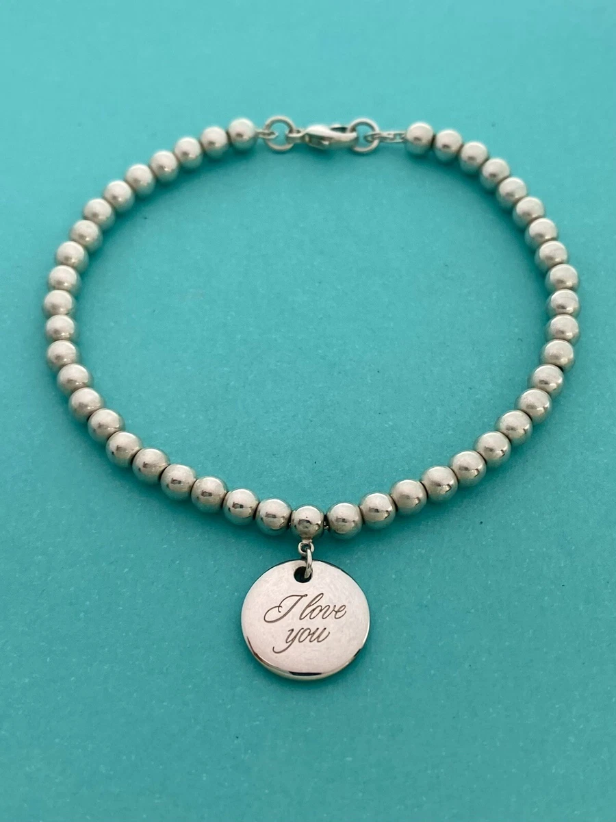 Sterling silver bead shop bracelet tiffany