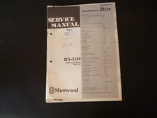 Original Service Manual; Schaltplan Sherwood ...