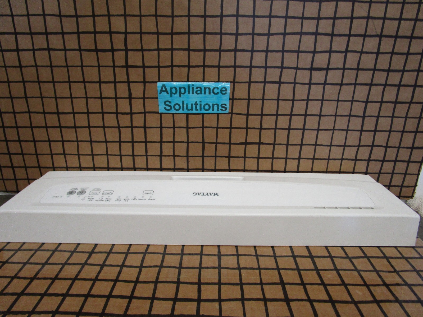 Maytag Dishwasher Control Panel, White W10428179 W10254553 (NO BOARD